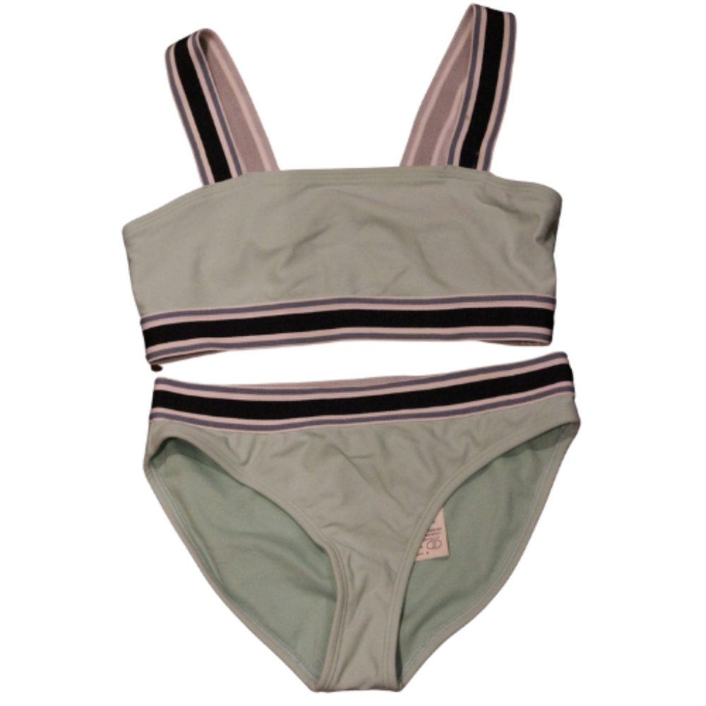 2/$30 🏷 Abercrombie Aqua Two Piece Swim Suit Size 9/10